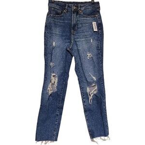 Old Navy Womens Jeans Higher High Rise OG Straight Petite 4